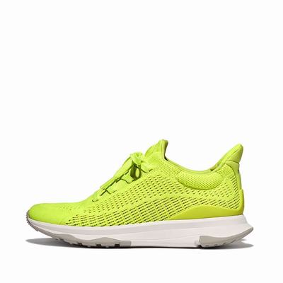 Buty Sportowe Fitflop VITAMIN FFX Neon Reflective Knit Sports Damskie Żółte | Polska-69804