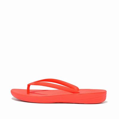 Japonki Fitflop IQUSHION Ergonomic Damskie Pomarańczowe | Polska-04876