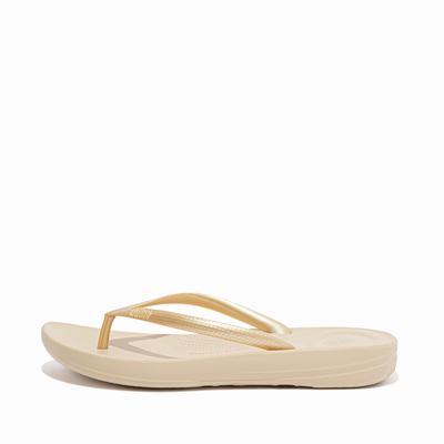 Japonki Fitflop IQUSHION Ergonomic Damskie Złote | Polska-05486