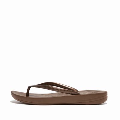 Japonki Fitflop IQUSHION Ergonomic Damskie Czekolada | Polska-06213