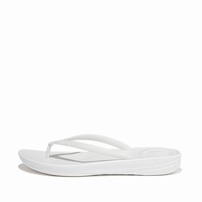 Japonki Fitflop IQUSHION Ergonomic Damskie Białe | Polska-17932