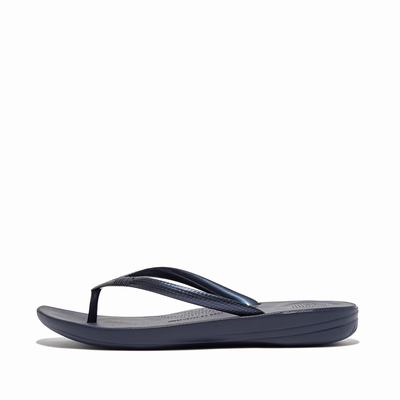 Japonki Fitflop IQUSHION Ergonomic Damskie Granatowe | Polska-53260