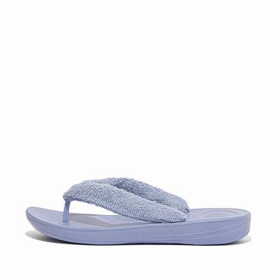 Japonki Fitflop IQUSHION Towelling Damskie Lawenda | Polska-25718