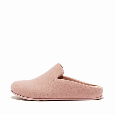 Kapcie Fitflop CHRISSIE II Haus Felt Damskie Beżowe | Polska-17834