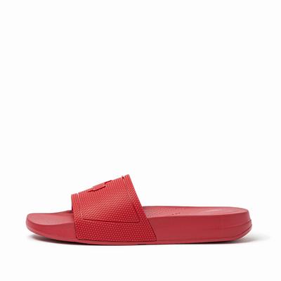 Klapki Fitflop IQUSHION Pool Slides Damskie Jasny Czerwone | Polska-95438