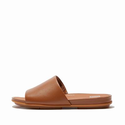 Sandały Fitflop GRACIE Leather Damskie Głęboka Brązowe | Polska-40127