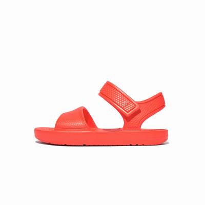 Sandały Fitflop IQUSHION Ergonomic Back-Strap Dziecięce Pomarańczowe | Polska-49862