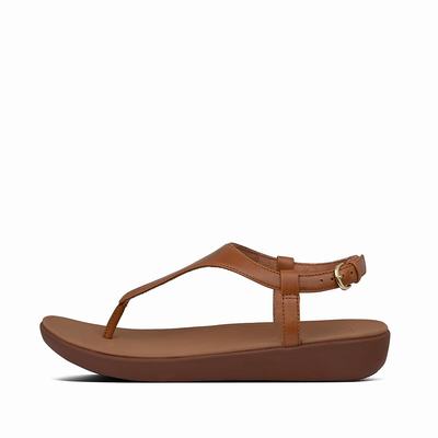 Sandały Fitflop LAINEY Leather Back-Strap Damskie Głęboka Brązowe | Polska-95427