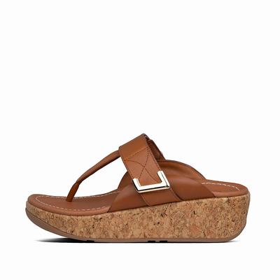 Sandały Fitflop REMI Adjustable Leather Damskie Głęboka Brązowe | Polska-96532