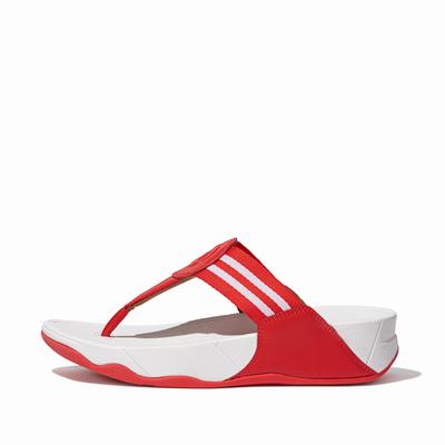 Sandały Fitflop WALKSTAR Webbing Toe-Post Damskie Czerwone | Polska-02398