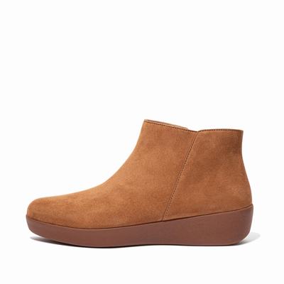 Trzewiki Fitflop SUMI Suede Damskie Głęboka Brązowe | Polska-82561