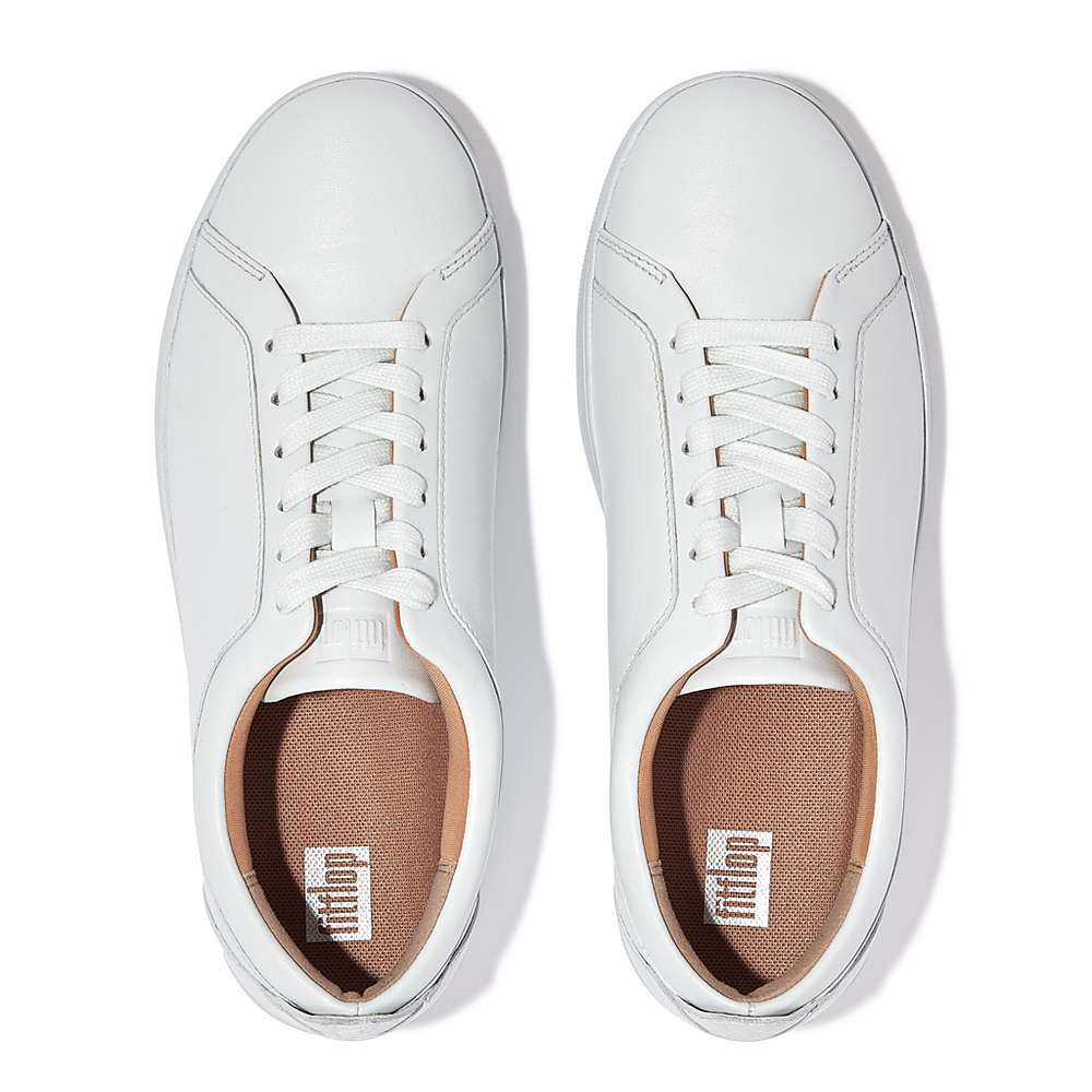 Buty Sportowe Fitflop RALLY Leather Damskie Niebieskie | Polska-20179