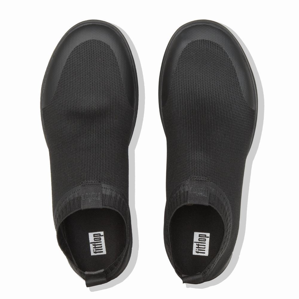 Buty Sportowe Fitflop UBERKNIT Slip-On Męskie Czarne | Polska-90375