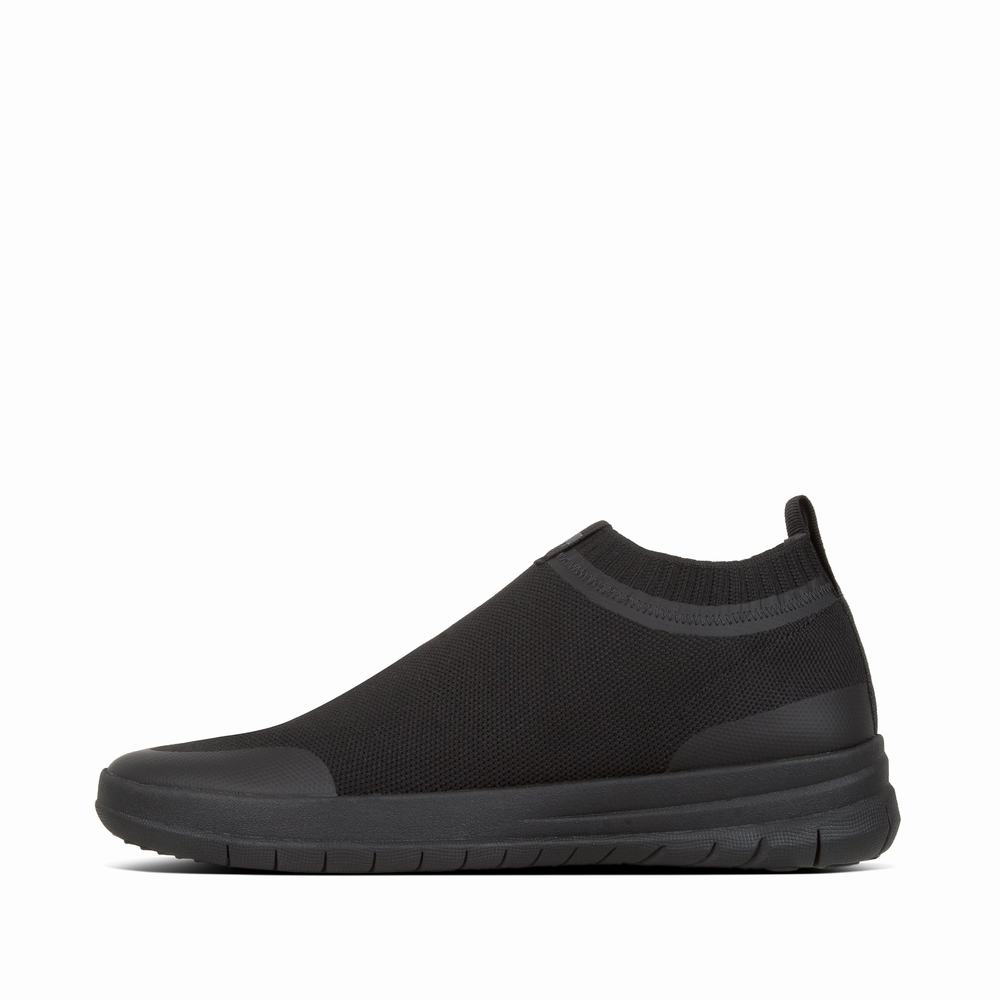 Buty Sportowe Fitflop UBERKNIT Slip-On Męskie Czarne | Polska-90375