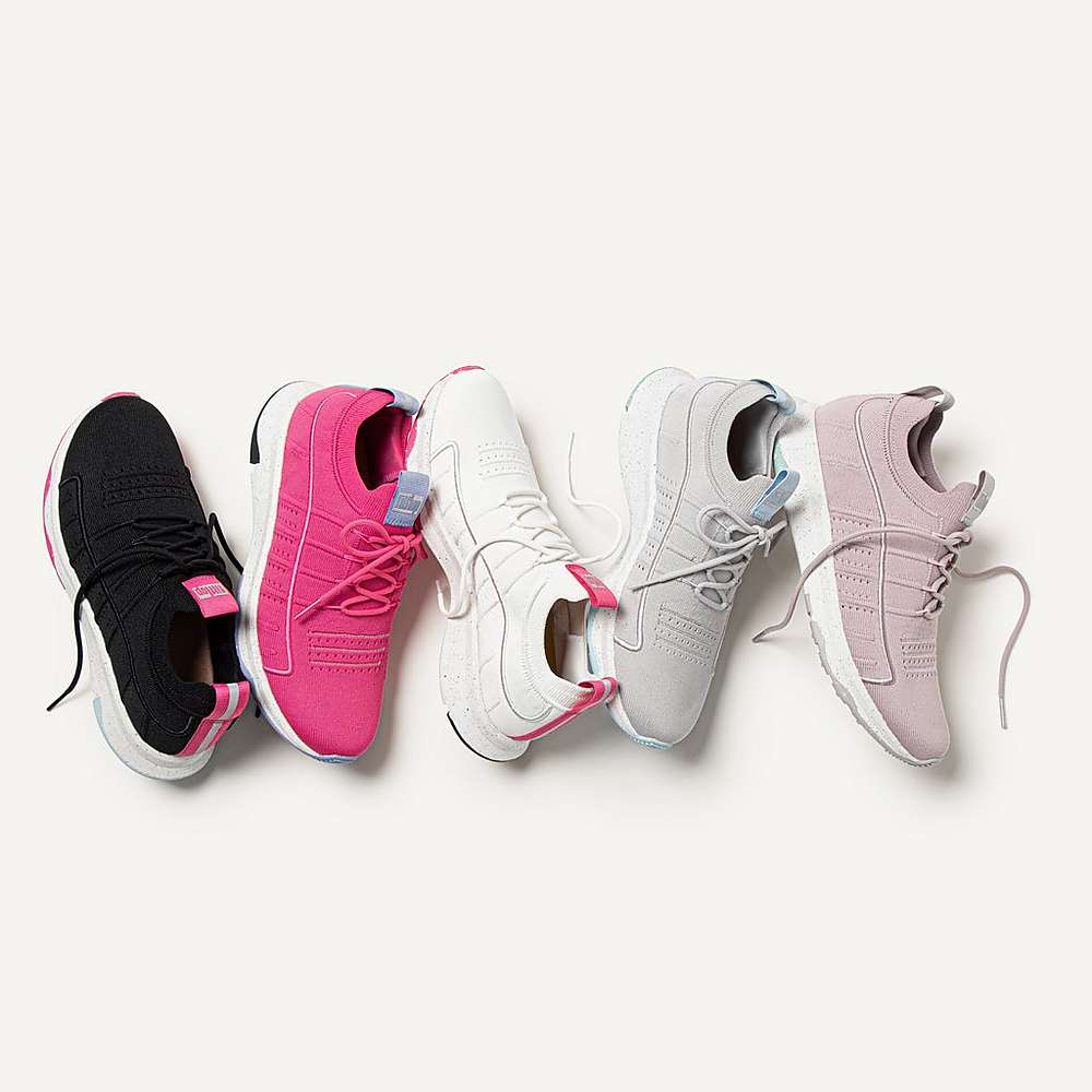 Buty Sportowe Fitflop VITAMIN FF E01 Knit Sports Damskie Fioletowe | Polska-73620