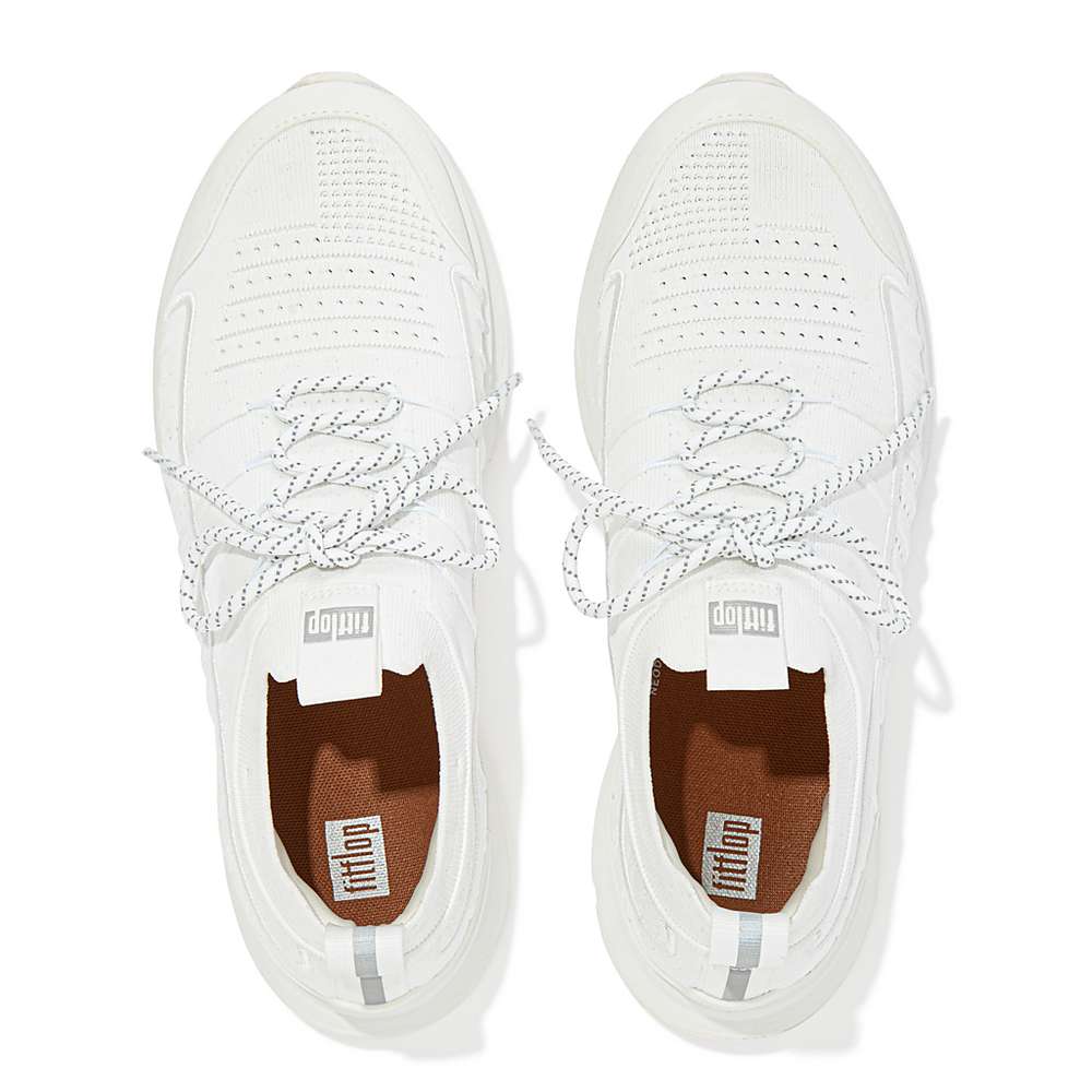 Buty Sportowe Fitflop VITAMIN FF Knit Sports Męskie Białe | Polska-43509