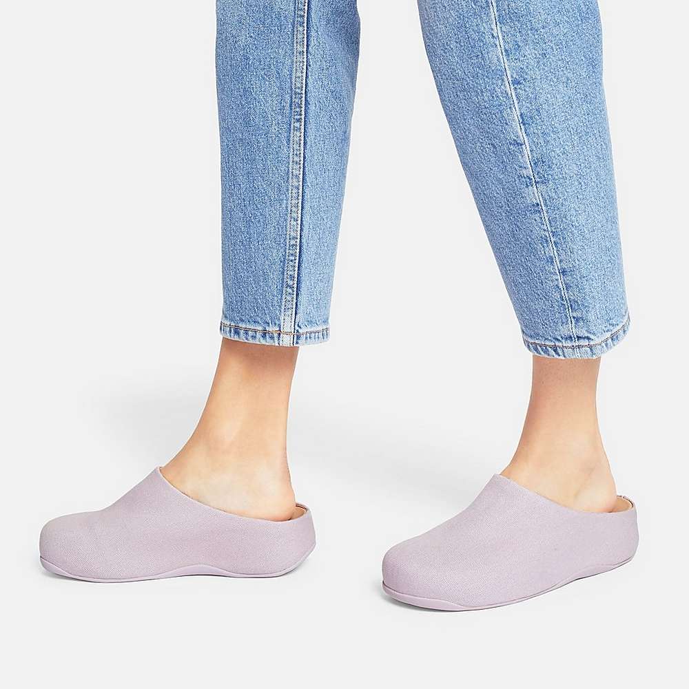 Chodaki Fitflop SHUV Canvas Damskie Różowe | Polska-51409