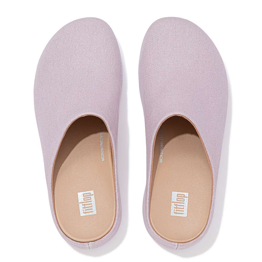 Chodaki Fitflop SHUV Canvas Damskie Różowe | Polska-51409