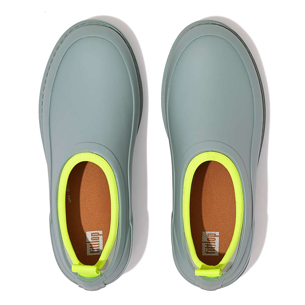 Chodaki Fitflop WONDERCLOG Neon-Pop Waterproof Rubber Damskie Niebieskie | Polska-50468