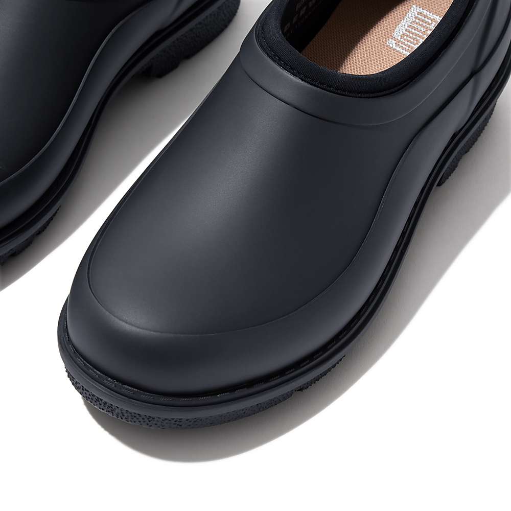 Chodaki Fitflop WONDERCLOG Waterproof Rubber Damskie Granatowe | Polska-32549