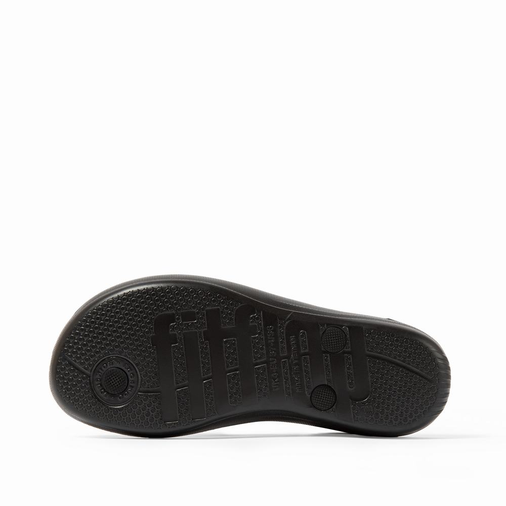 Japonki Fitflop IQUSHION Ergonomic Damskie Czarne | Polska-57438