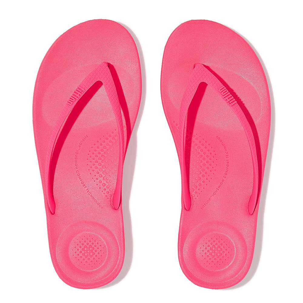 Japonki Fitflop IQUSHION Ergonomic Damskie Różowe | Polska-62057