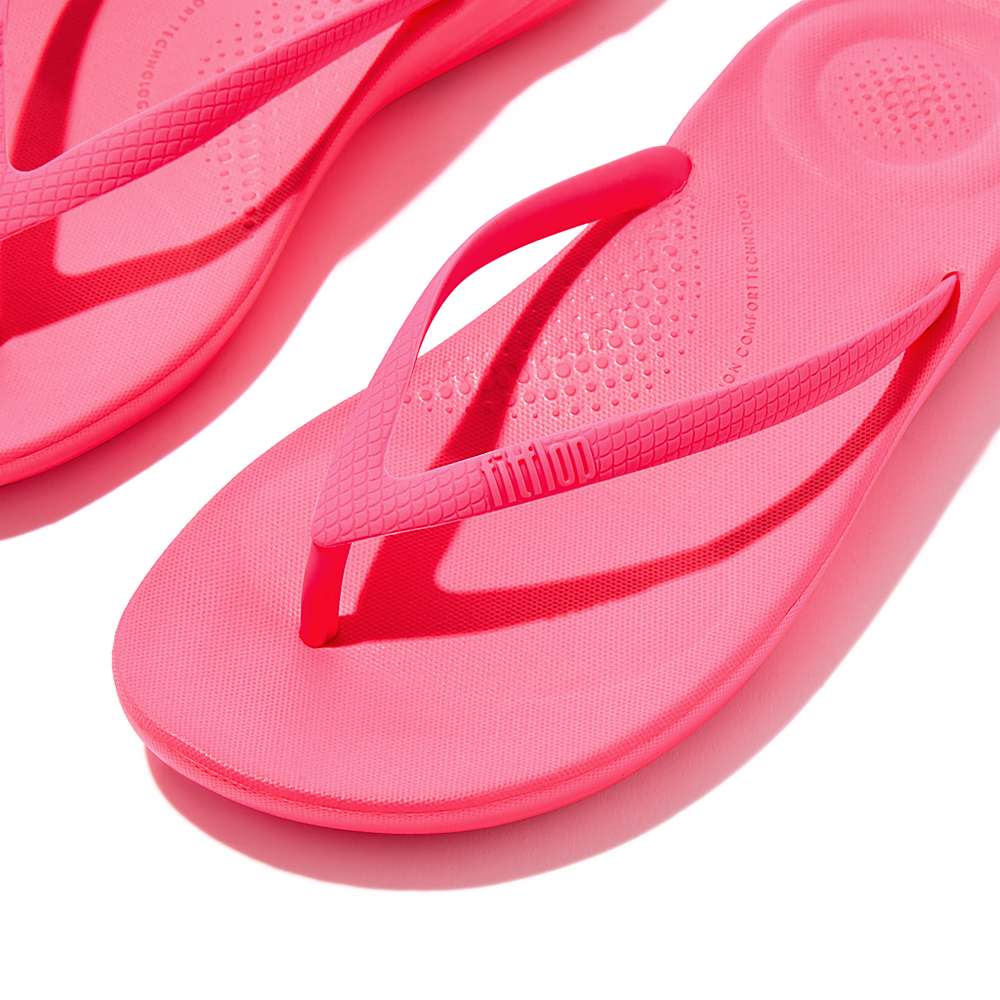 Japonki Fitflop IQUSHION Ergonomic Damskie Różowe | Polska-62057