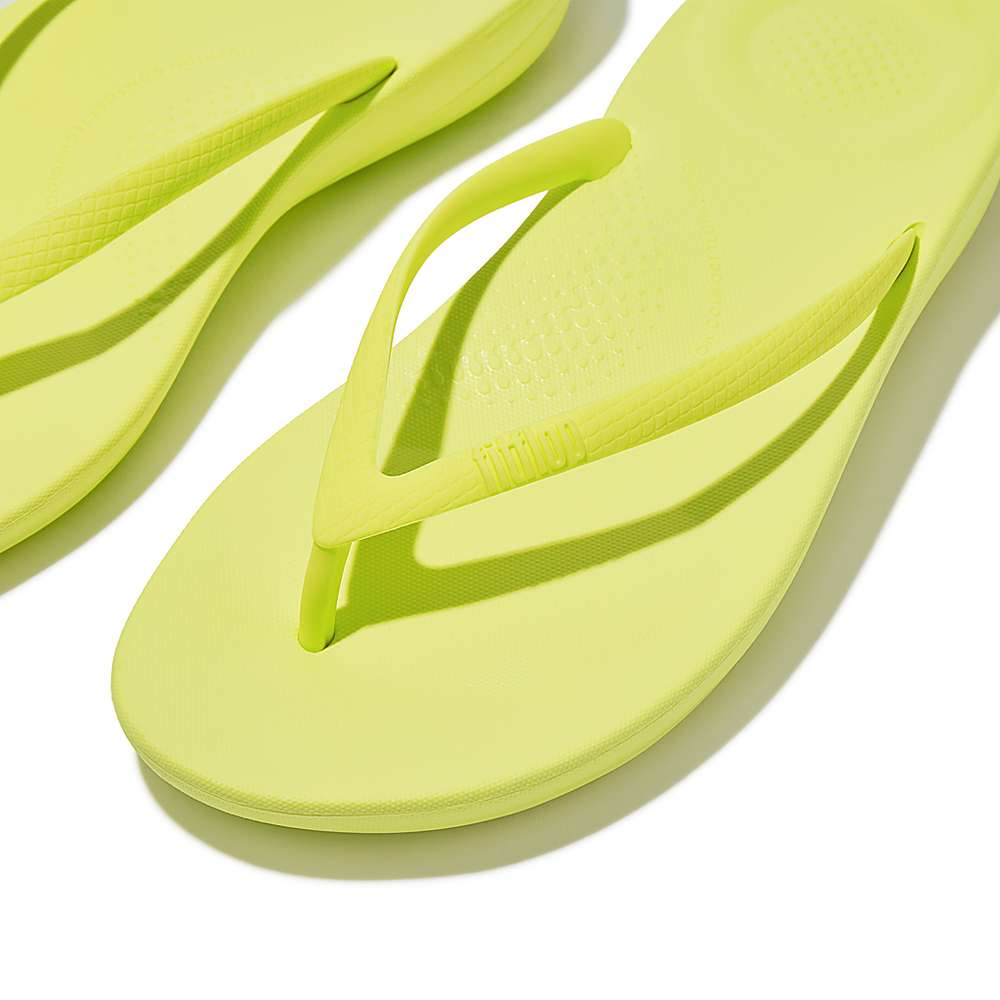 Japonki Fitflop IQUSHION Ergonomic Damskie Żółte | Polska-75816