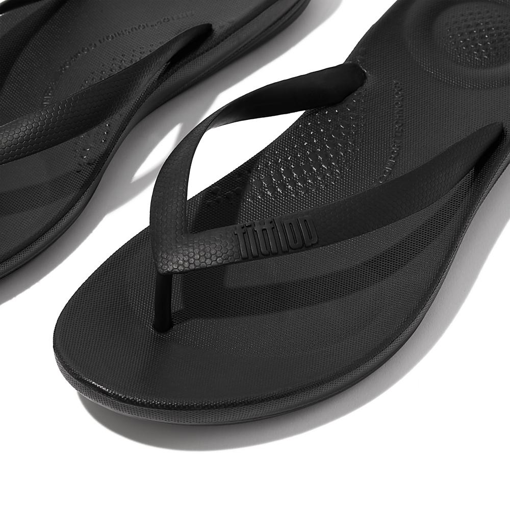 Japonki Fitflop IQUSHION Ergonomic Męskie Czarne | Polska-56048