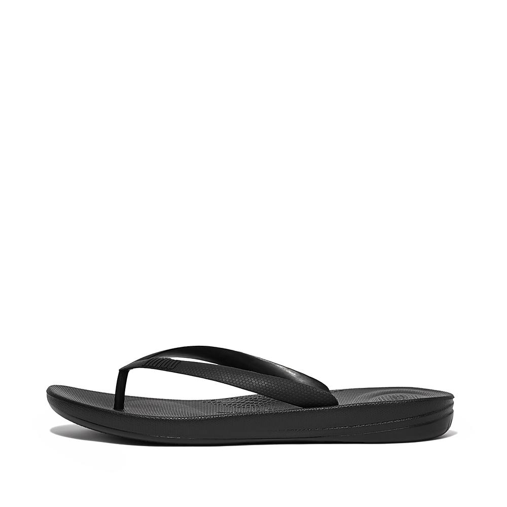 Japonki Fitflop IQUSHION Ergonomic Męskie Czarne | Polska-56048