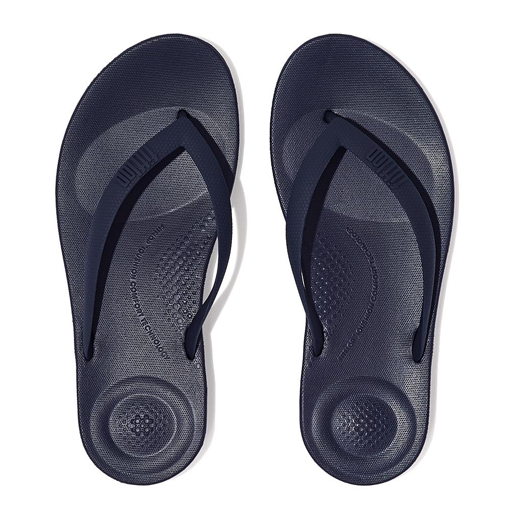 Japonki Fitflop IQUSHION Ergonomic Męskie Granatowe | Polska-86734