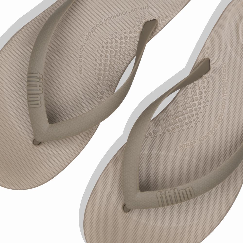 Japonki Fitflop IQUSHION Ergonomic Męskie Szare | Polska-95186