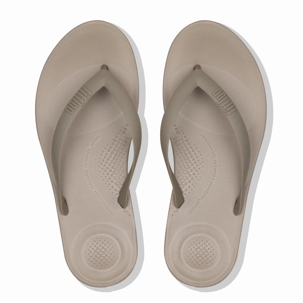 Japonki Fitflop IQUSHION Ergonomic Męskie Szare | Polska-95186