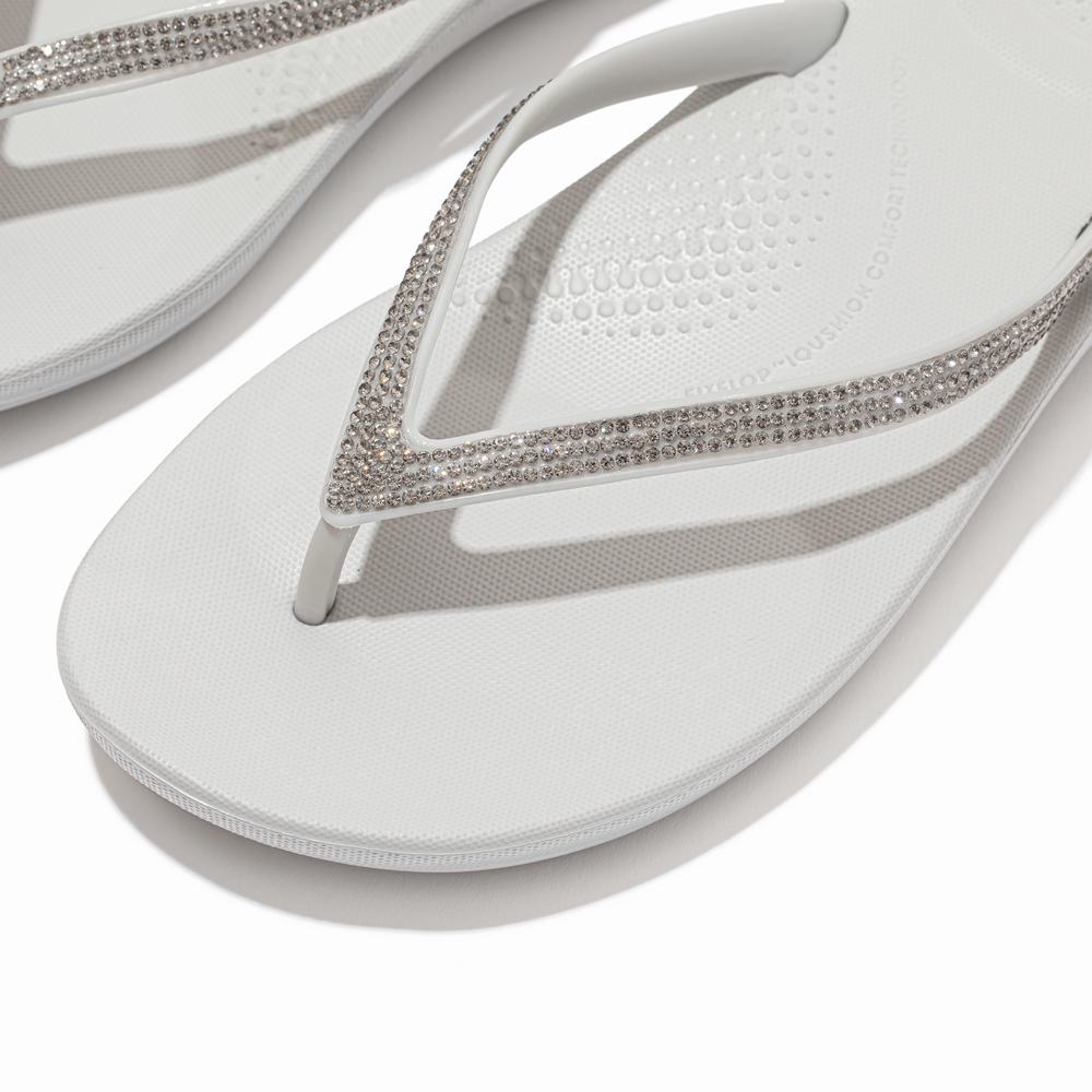 Japonki Fitflop IQUSHION Sparkle Ergonomic Damskie Szare | Polska-47159