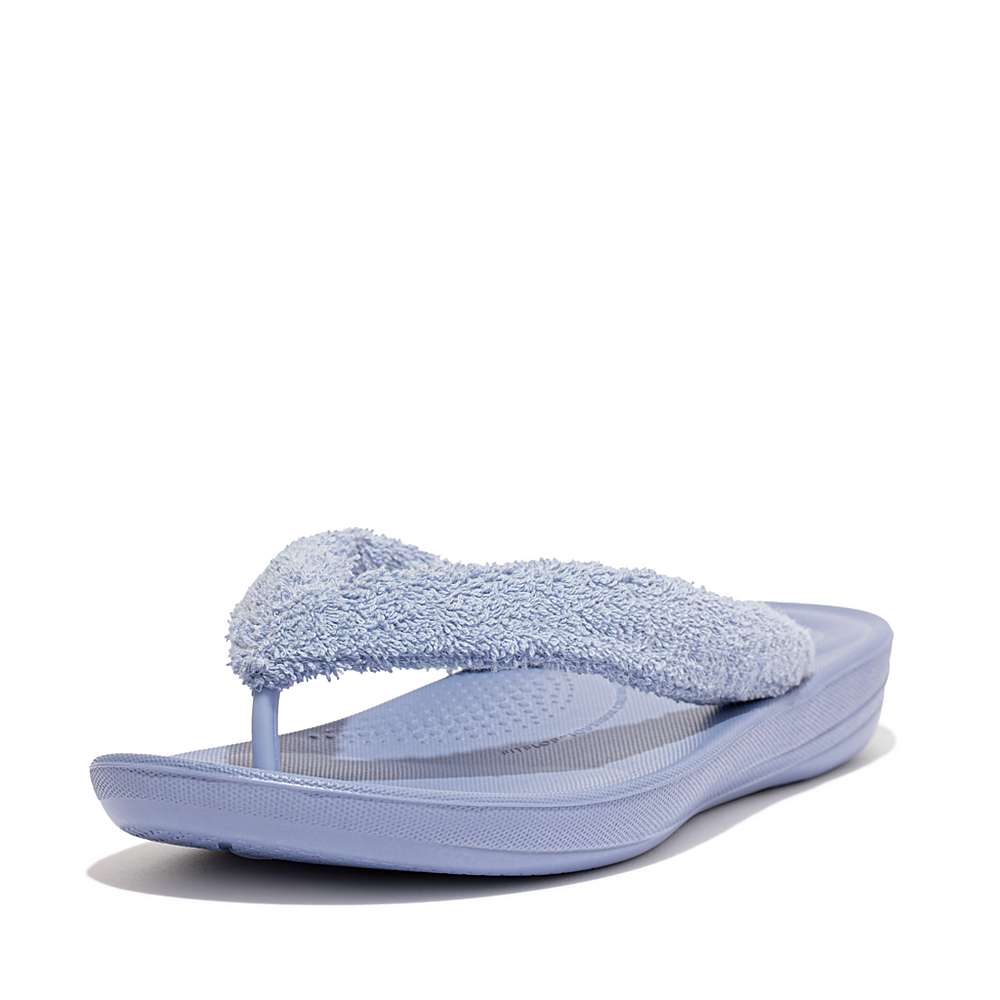 Japonki Fitflop IQUSHION Towelling Damskie Lawenda | Polska-25718