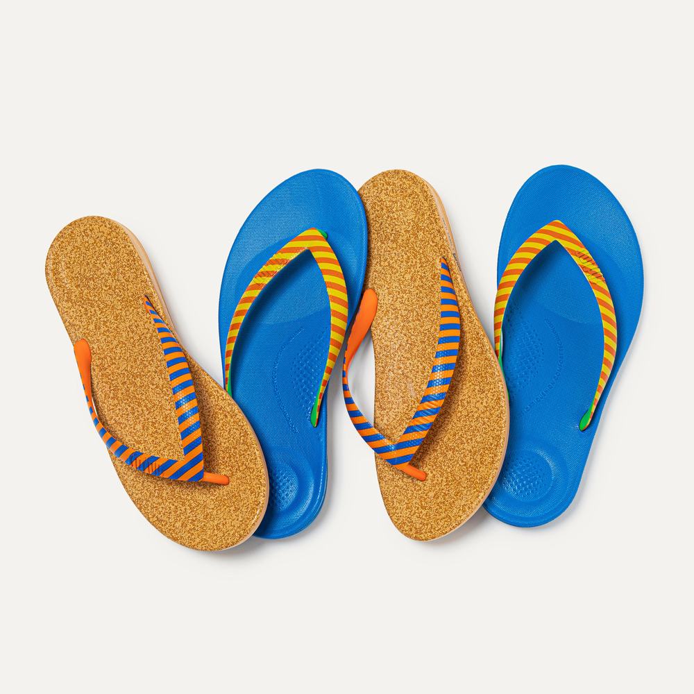 Japonki Fitflop IQUSHION X Yinka Ilori Męskie Żółte Czerwone | Polska-78315