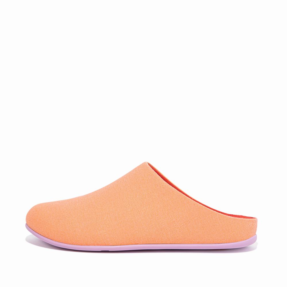 Kapcie Fitflop CHRISSIE X Yinka Ilori Canvas Damskie Morelowe Pomarańczowe | Polska-42761