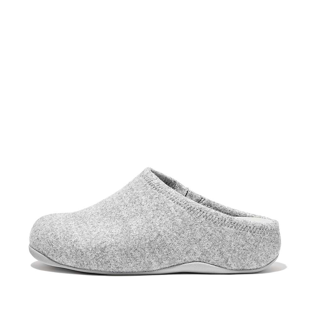 Kapcie Fitflop SHUV Cushy Felt Clog Damskie Szare | Polska-74862