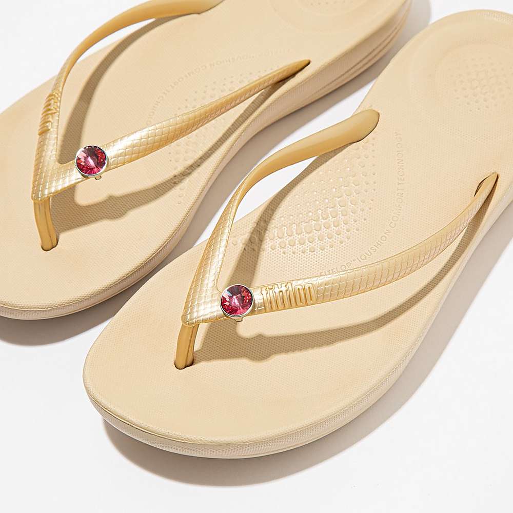 Pakiet Fitflop IQUSHION Charms Crystal Round Charms 2 Damskie Fuksja Różowe | Polska-63072