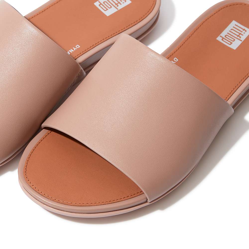 Sandały Fitflop GRACIE Leather Damskie Beżowe | Polska-57246