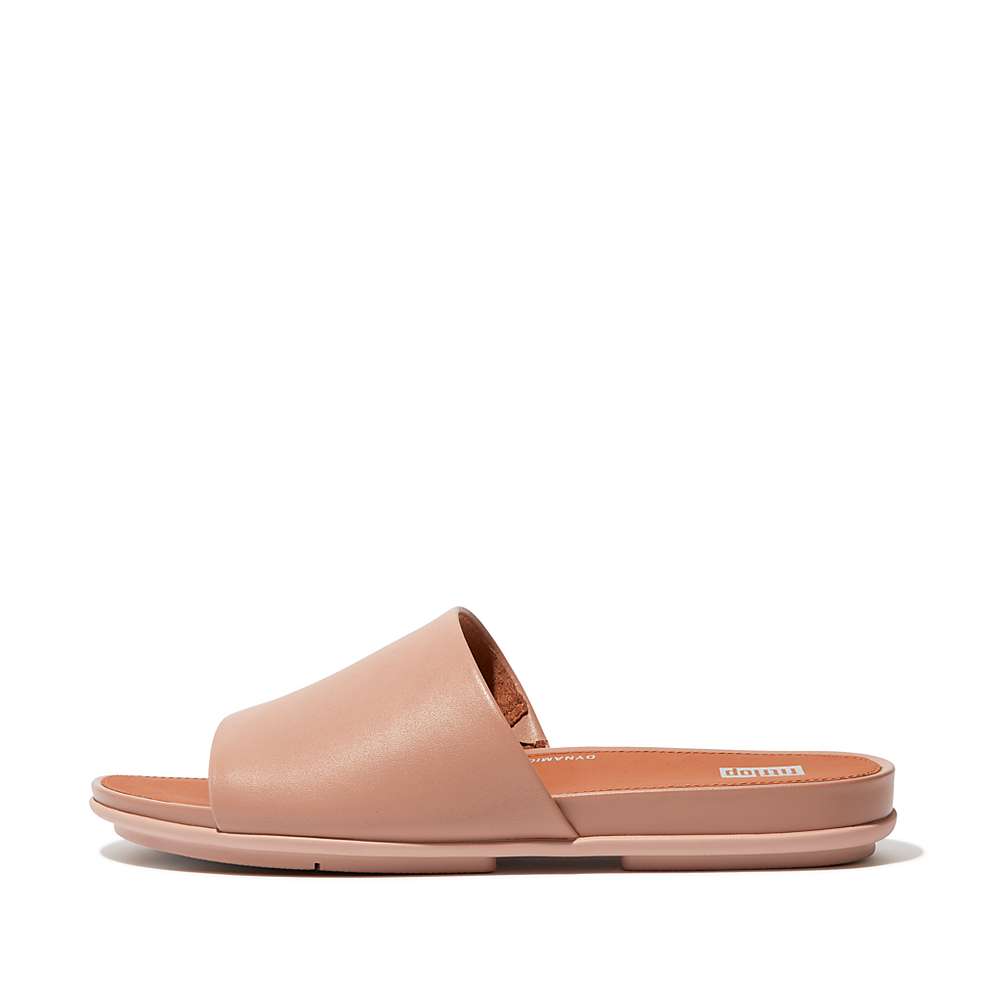 Sandały Fitflop GRACIE Leather Damskie Beżowe | Polska-57246