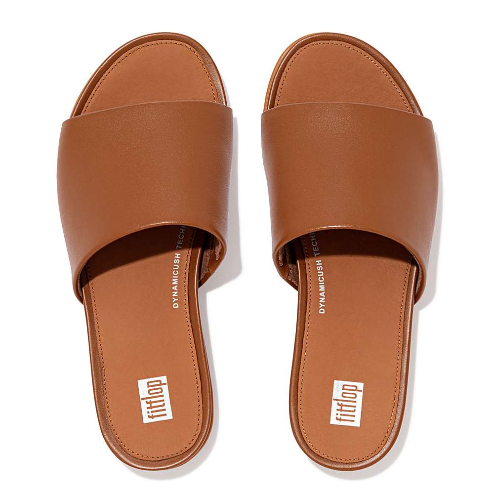 Sandały Fitflop GRACIE Leather Damskie Głęboka Brązowe | Polska-40127