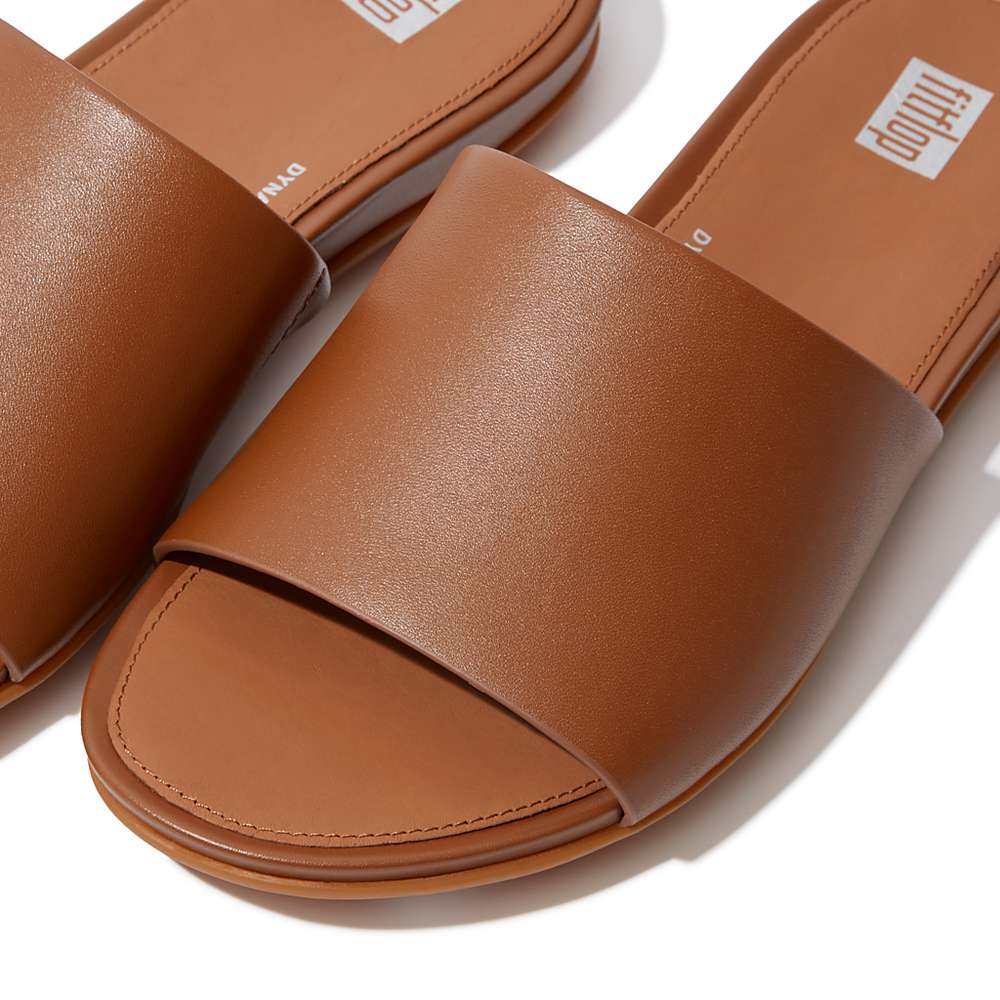 Sandały Fitflop GRACIE Leather Damskie Głęboka Brązowe | Polska-40127