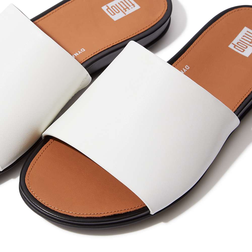 Sandały Fitflop GRACIE Leather Damskie Kremowe | Polska-62493