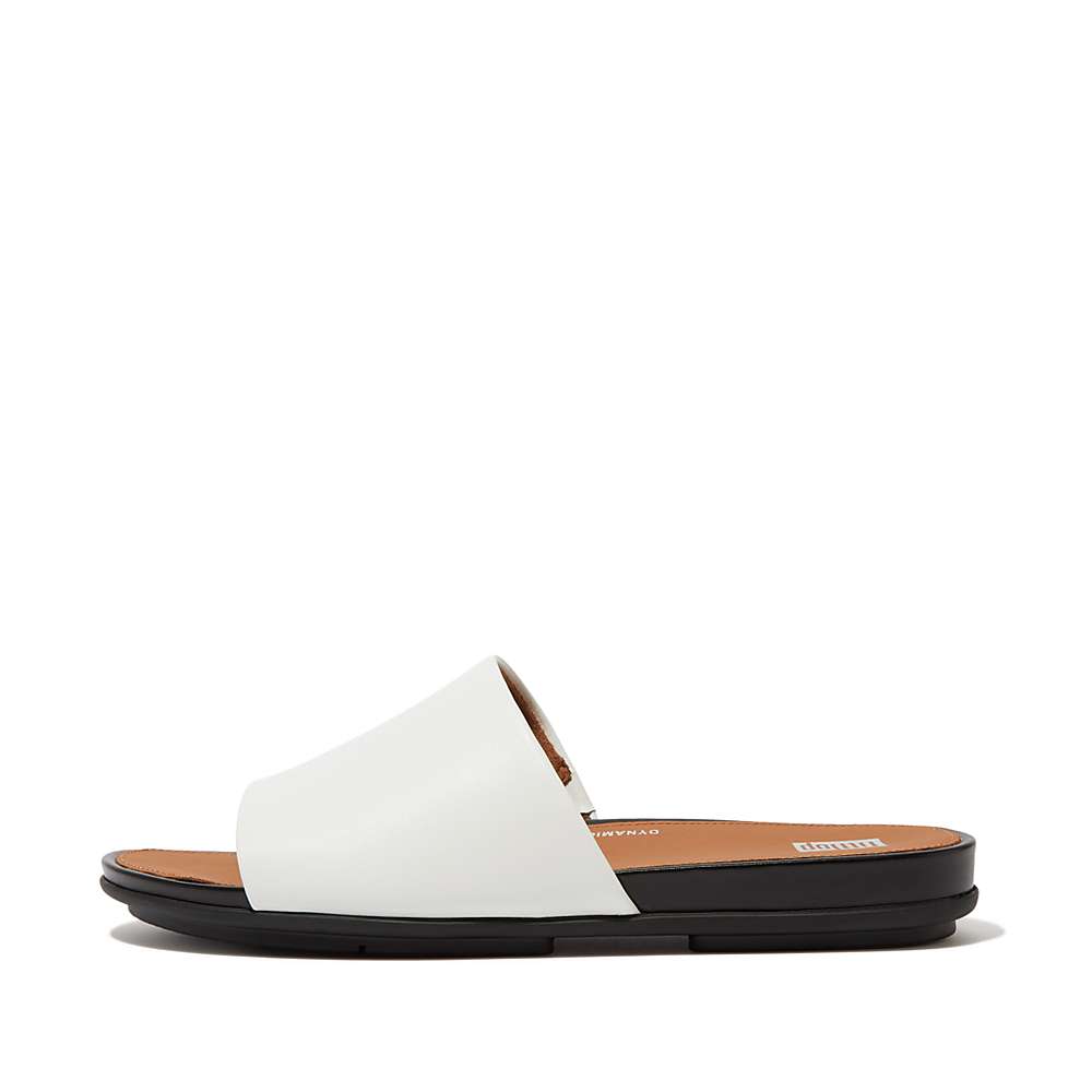 Sandały Fitflop GRACIE Leather Damskie Kremowe | Polska-62493