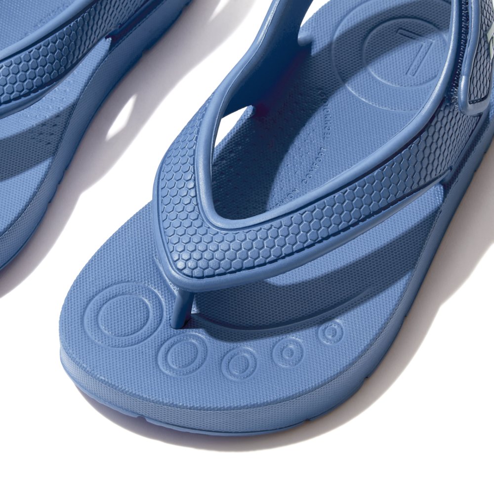 Sandały Fitflop IQUSHION Ergonomic Back-Strap Dziecięce Niebieskie | Polska-37524