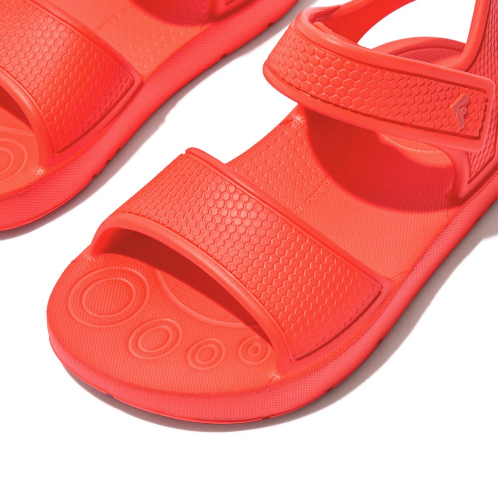 Sandały Fitflop IQUSHION Ergonomic Back-Strap Dziecięce Pomarańczowe | Polska-49862