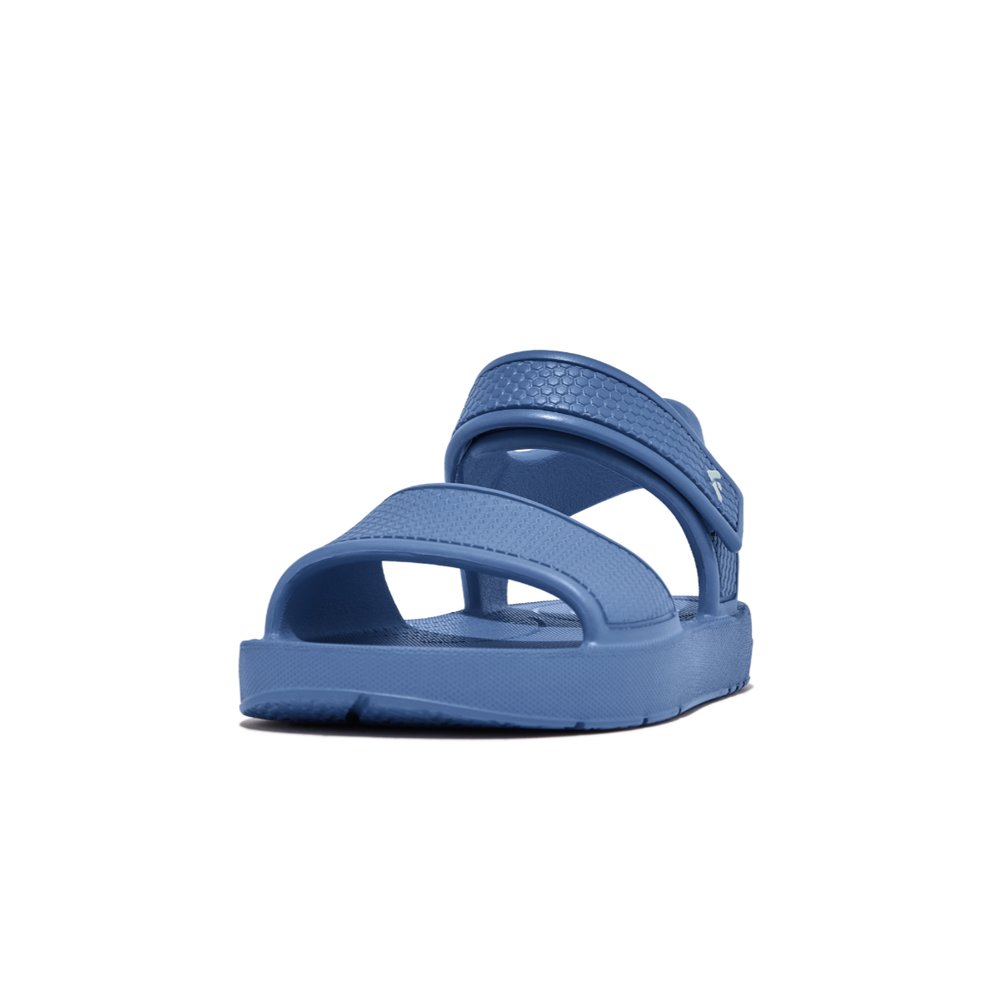 Sandały Fitflop IQUSHION Ergonomic Back-Strap Dziecięce Niebieskie | Polska-97652