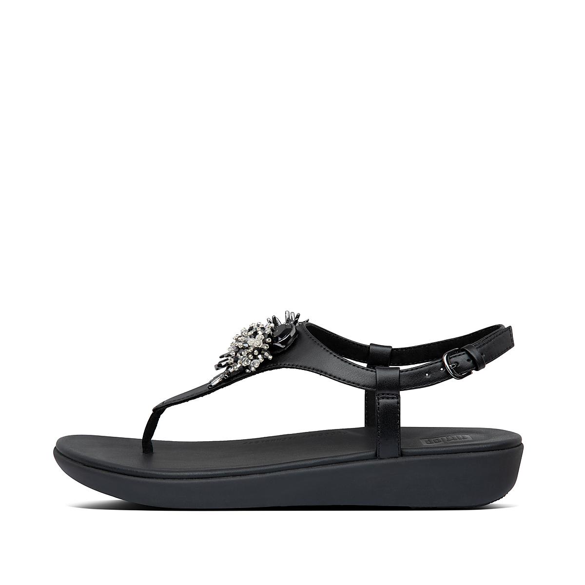 Sandały Fitflop LAINEY Under The Sea Back-Strap Damskie Czarne | Polska-67142