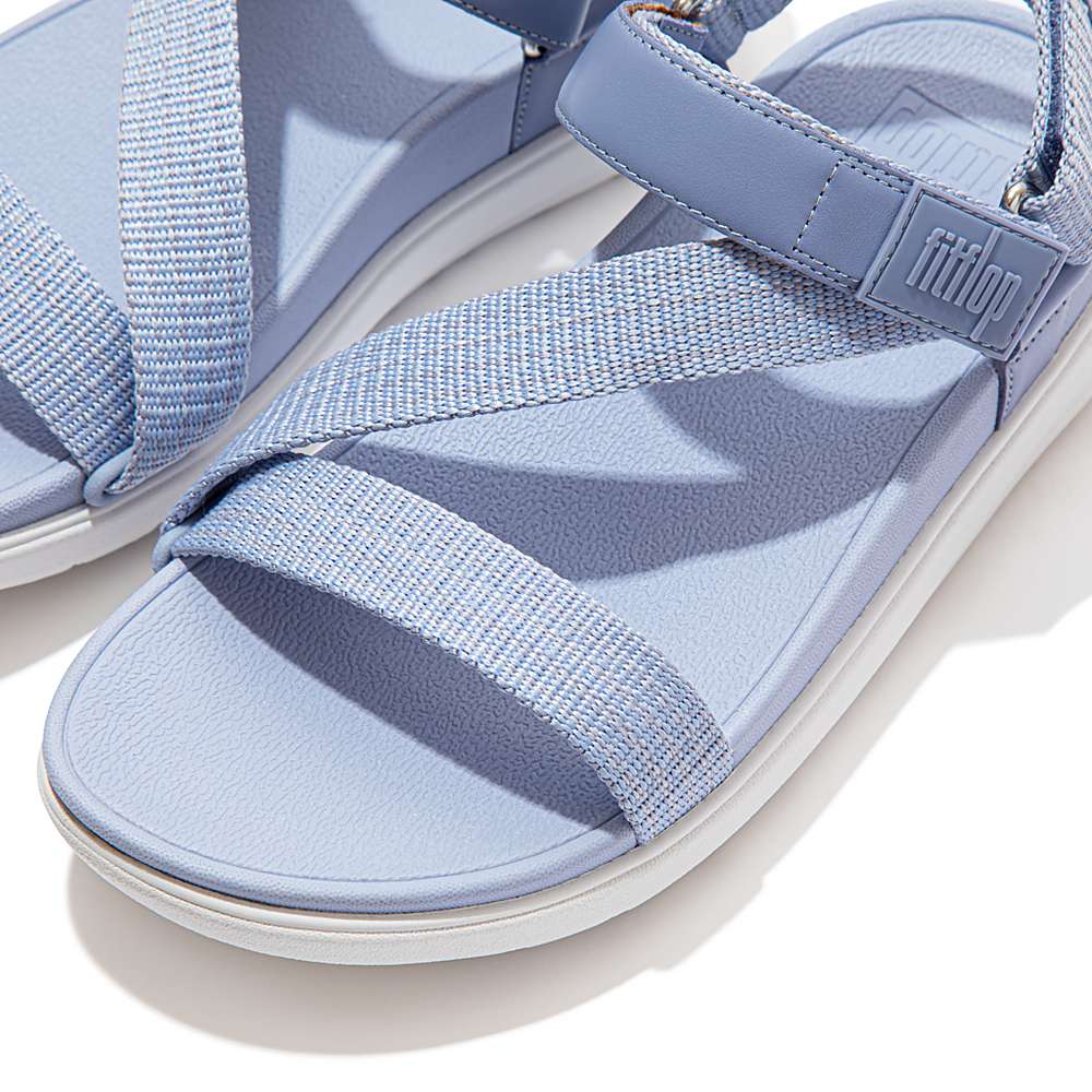 Sandały Fitflop LOOSH Webbing Z-Strap Damskie Lawenda | Polska-97364